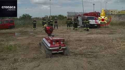 I nuovi robot dei Vigili del Fuoco