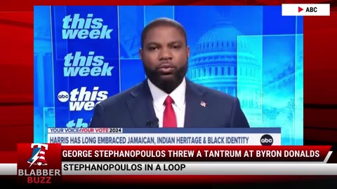 George Stephanopoulos Threw A Tantrum At Byron Donalds