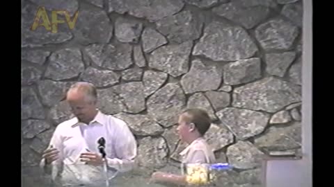 Kid Cannonballs Into Baptismal Water, Priest Dared Him To Do It