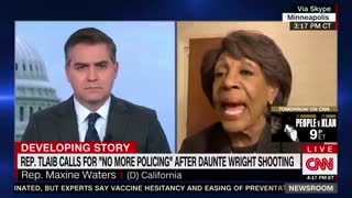 Maxine Waters Calls for Less Safe Streets, Endorses "No More Policing"
