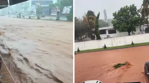 May 23, 2024 | Heavy Rains Turned Streets Into Rivers In Accra, Ghana