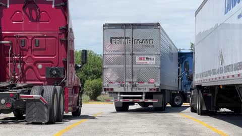 PRIME INC TRUCK LINE DESTROY PARKED TRUCK