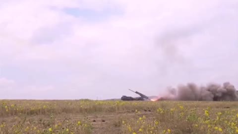 Video of the combat work of the calculations of the MLRS "Hurricane" on the positions of the AFU
