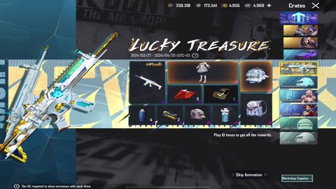 😱NEW LUCKY TREASURE CRATE OPENING PUBG | FIRST LEVEL 5 SCAR-L ON-HIT EFFECT CRATE OPENING |🔥PUBGM🔥|