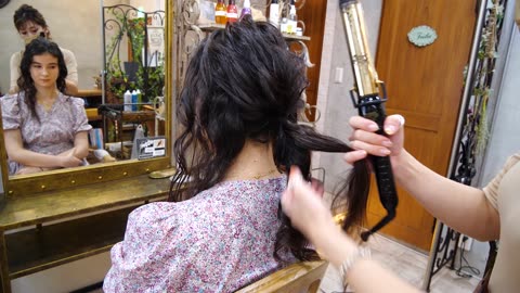 ASMR My first time getting HAIR STYLE in Japan (Soft Spoken)