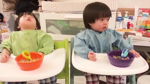 Twin baby funny videos