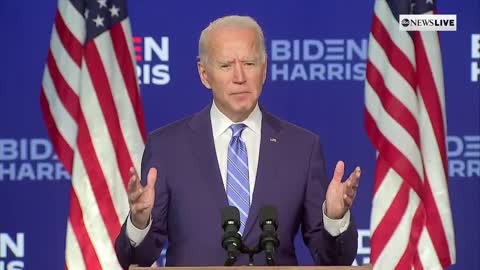 Biden Comes Short of Declaring Victory at Press Conference