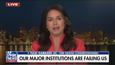 Trust in US institutions dropping in part because DC establishment continues to weaponize them: Tulsi Gabbard