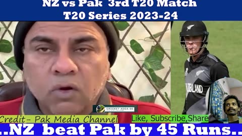 NZ vs Pak 3rd T20 Match 2024 Pak Media Reactions