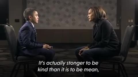 Kamala: “Imagine a Future Where…”kids interview Kamala harris ' No small talk just big question