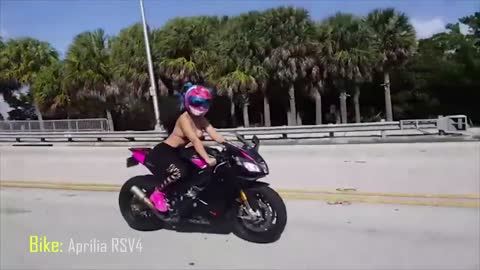 Sexy Girls riding fast - Compilation_ Wheelie, Race & more...