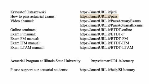 Exam LTAM exercise for July 1, 2021