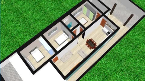 house plan with 3 bedrooms