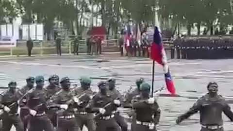 African military school graduates surprised with their entrance.