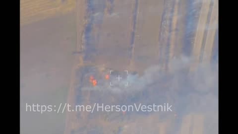 Ukraine War - Destruction of the MLRS "Grad" in the Kherson direction