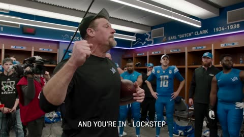 Lions vs. Rams postgame locker room celebration