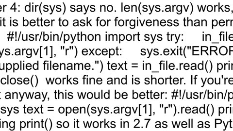 Does Python have an argc argument