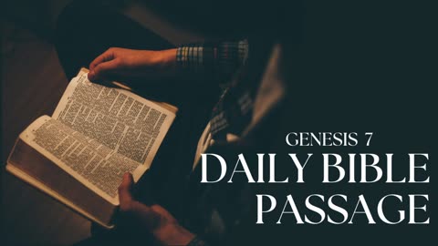 Daily Bible Passage: Genesis 7