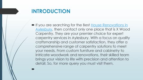 Get The Best House Renovations in Aylesbury.