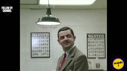 See how Mr. Bean is having fun in front of the mirror