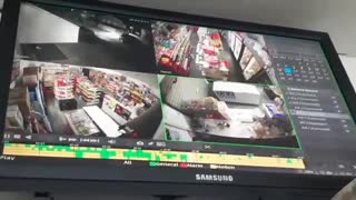 Three armed robbers hit store