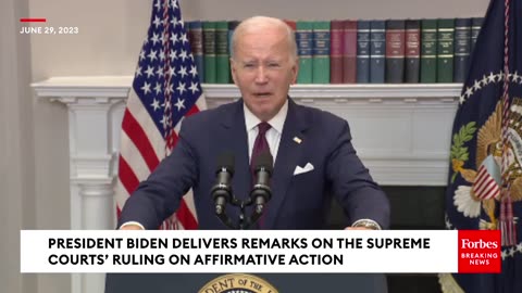 BIDEN TAKES AIM AT LEGACY ADMISSIONS AFTER AFFIRMATIVE ACTION IS STRUCK DOWN BY SUPREME COURT!