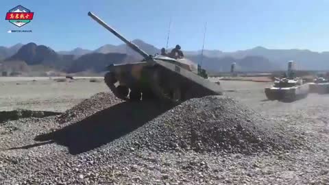 China Tank Manuvers in Tibet