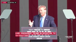 President Trump in Houston, TX