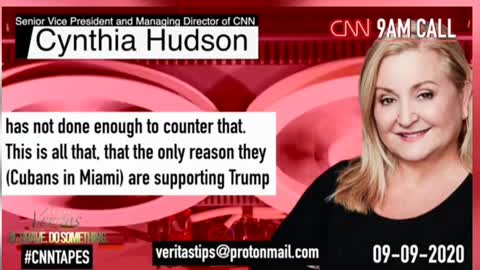CNN Senior Vice President Cynthia Hudson TERRIFIED That Cubans Support Trump