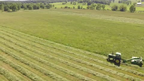 It seems like "Grandpa" doing trimming of farm