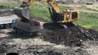 During construction at a construction site, truck drivers