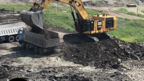 During construction at a construction site, truck drivers