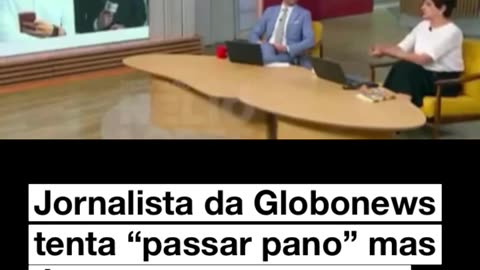 Jornalista da Globonews tenta “passar pano” mas é corrigida pelo colega