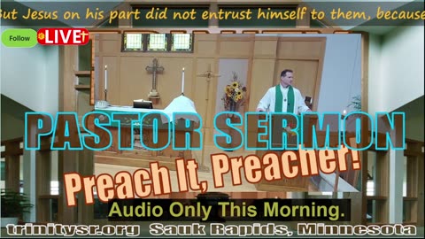 20240303 March 3rd Pastor Sermon Trinity Lutheran Sauk Rapids MN