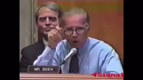Biden suggesting the 1999 Serbia Bombing