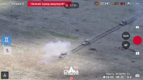 Unsuccessful Russian mechanized assault. One tank survives direct javelin hit. Warning graphic