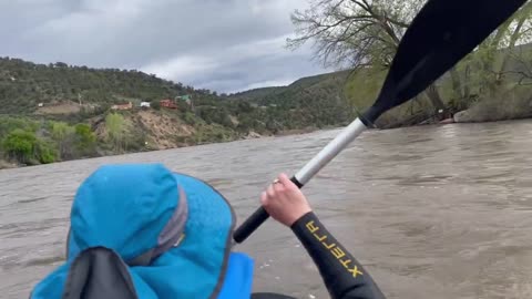 Rafting the Colorado River in a $138 Intex K2 Sierra inflatable kayak. Class II_III New Castle_Silt.