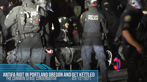 The "Anti" Wheeled "Fa" Brigade Gets Kettled In Portland Oregon