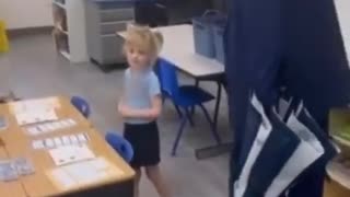 President Trump visits granddaughter's school on grandparents day.