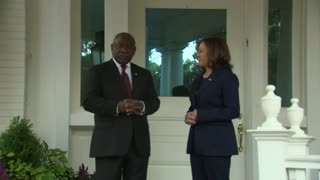 DC: VP Harris meets with South African president