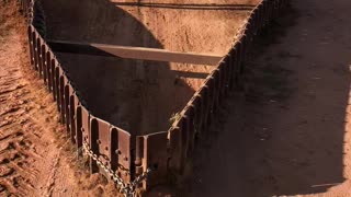 Grading Road in the Australian Outback