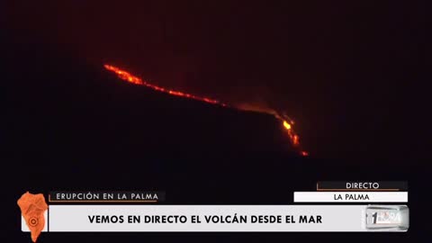 La Palma Lava flow has reached the sea