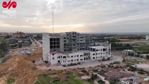 Destruction of a university building in Gaza by IDF engineering units.