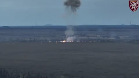 Russian ammo/mine depot destroyed by the 3rd Air Assault Battalion