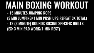 Boxing body workout