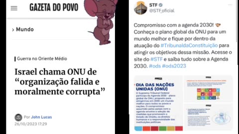 Os ladrões militantes do STF togados também corrompem juntos com a ONU no Brasil