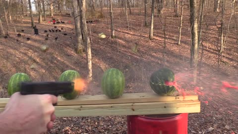 Glock 18 vs Watermelons