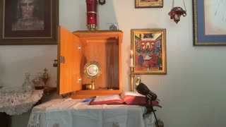 St Rita; Adoration; homily on for against Jesus!