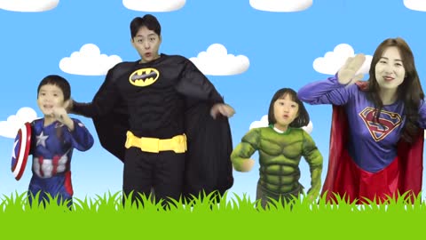 Finger Family Superheros Kids Songs - Mashu ToysReview