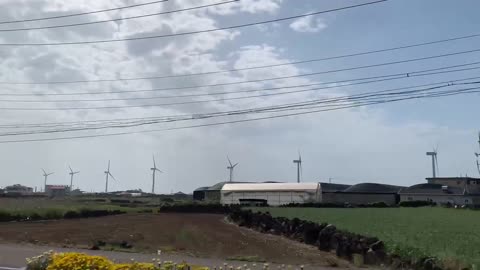 blue sky in jeju island